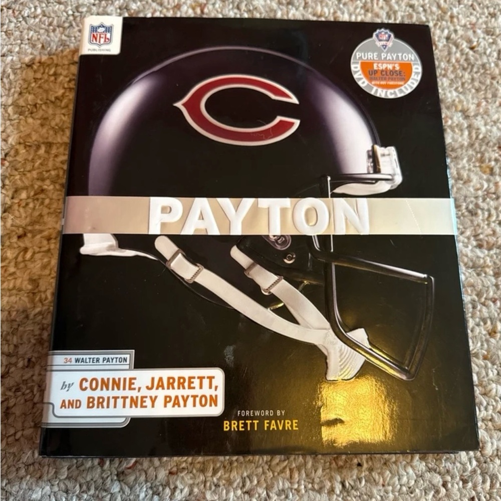Chicago Bears “Payton” hardcover book